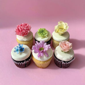 Fresh Flower Cupcake Set