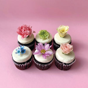Fresh Flower Cupcake Set