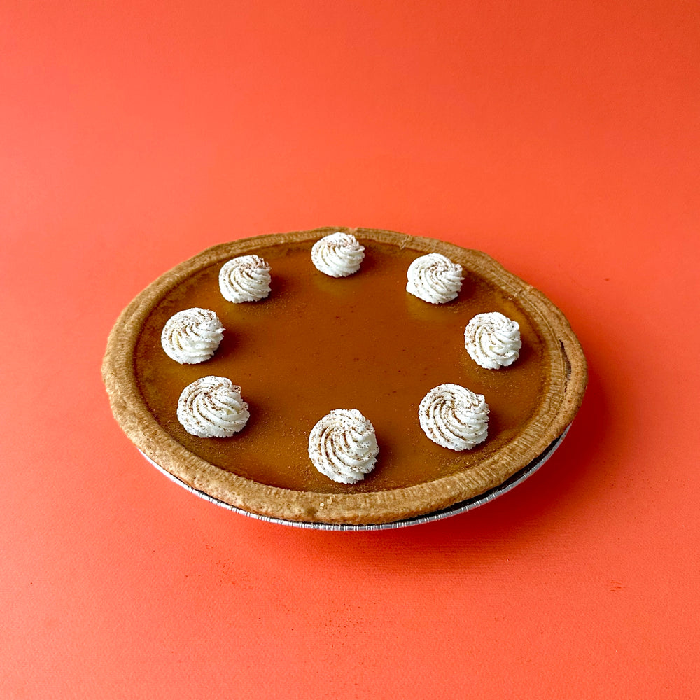 Pumpkin and Spiced Caramel Pie