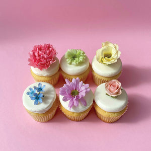 Fresh Flower Cupcake Set
