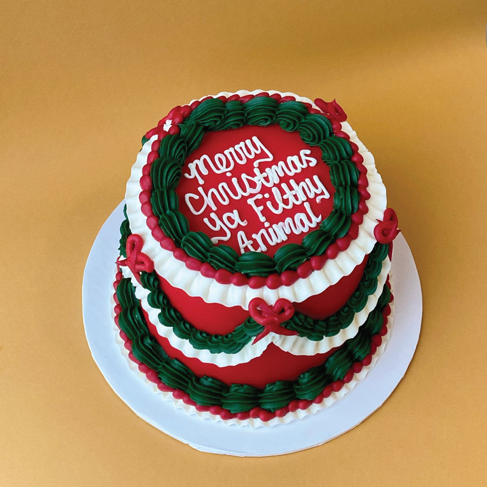 Vintage Holiday Cake