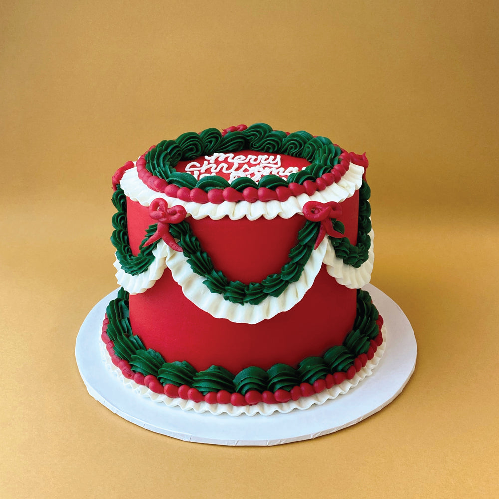 Vintage Holiday Cake