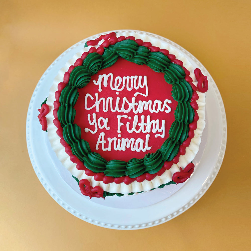 Vintage Holiday Cake