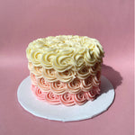 Pink Rosette Cake