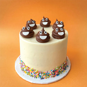 Poop Emoji Cake